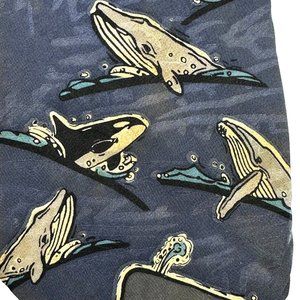 World Wildlife Fund WWF Neck Tie Mens Whale Species 100% Silk Menswear Group